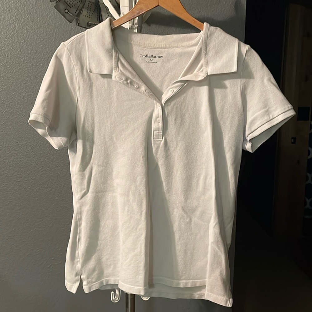 Croft & Barrow Collared White Shirt